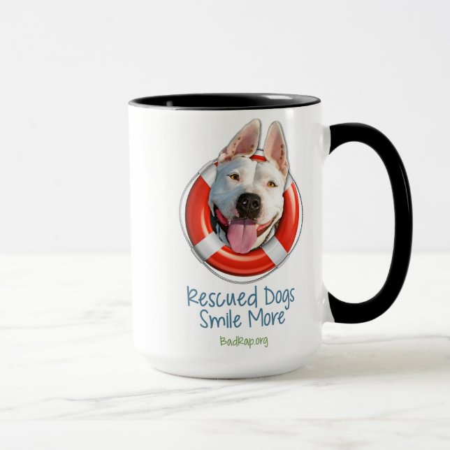 "Les chiens secourus sourient plus" de TASSES ! (Droite)