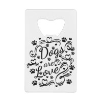 Les Chiens Sont Loin Paw Et Coeurs Typographie