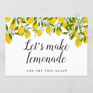 Les citrons de verdure des Faire-part reportés mod