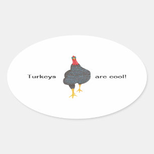 Les clés sont cool, pointillisme Oval Stickers