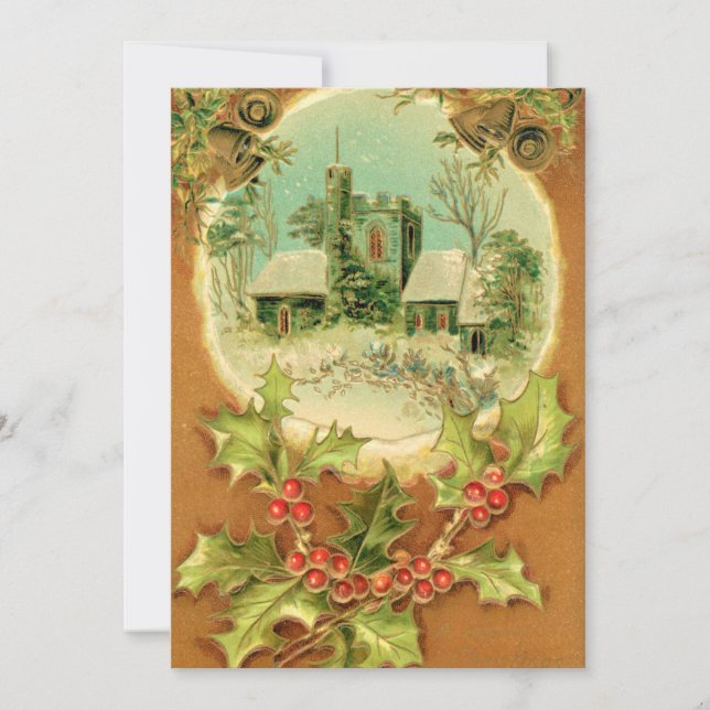 Les cloches de Noël sonnent sur la carte de l'égli (Devant)