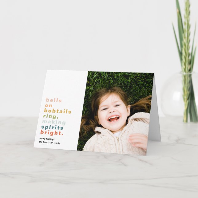 Les cloches sur Bobtails Carte de voeux (Devant)