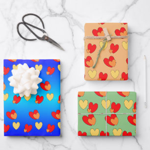 Les Coeurs Poussent. Feuilles de papier d'envelopp
