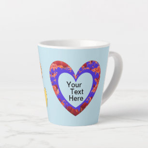 Les Coeurs Poussent. Mug en latte de couleur du te