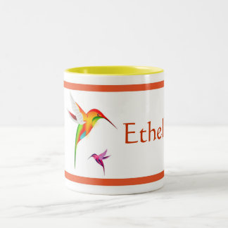 Les colibris ont personnalisé la tasse de café