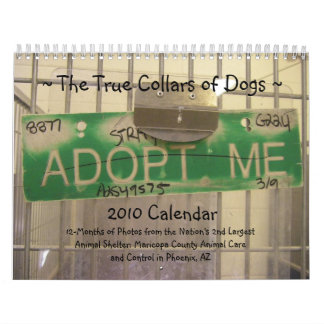 Les colliers vrais du calendrier des chiens 2010