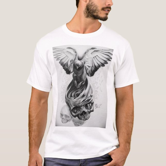 les colombes      mortDove Graphic| T-shirt Unisex (Devant)
