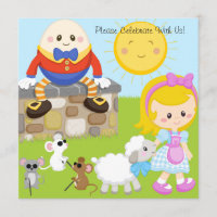 Les comptines ont customisé des invitations