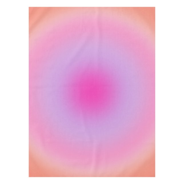 Les Couleurs 01 Orange and Pink Gradient Aura Tischdecke (Vorderseite)