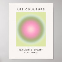 Les Couleurs 07 Gradient rosa und grüne Aura