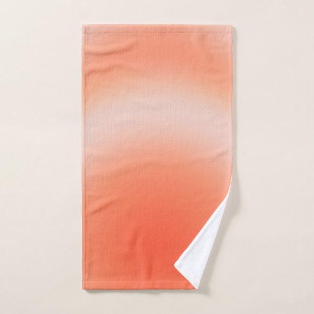 Les Couleurs 09 Orange Gradient Aura Badhandtuch Set (Handtuch)