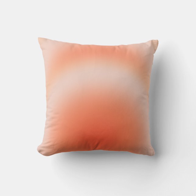 Les Couleurs 09 Orange Gradient Aura Kissen (Vorderseite)
