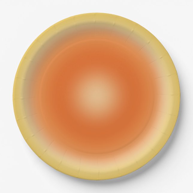 Les Couleurs 13 Sonnenscheinstrahlung Pappteller (Vorderseite)