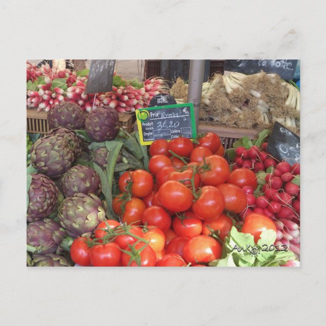 Les Couleurs de la Provence 1: Le Marché d'Aix Car Postkarte (Vorderseite)
