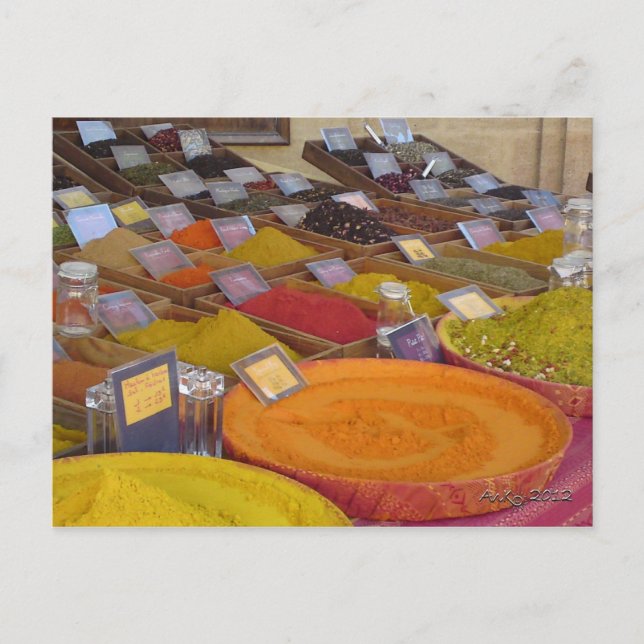 Les Couleurs de la Provence 3: Le Marché d'Aix Postkarte (Vorderseite)