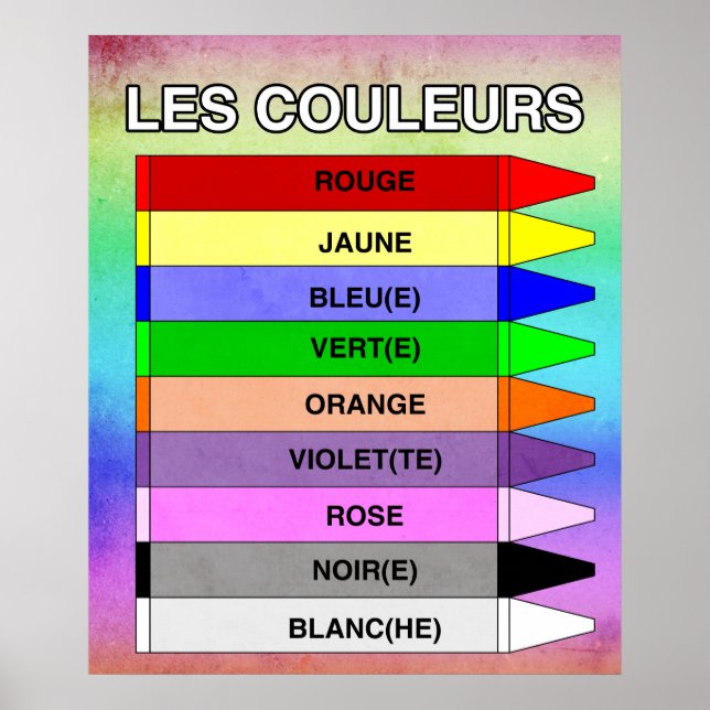 Les Couleurs (Die Farben) Poster (Vorne)