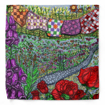 Les couvertures de pendage de Bandana avec Rose et