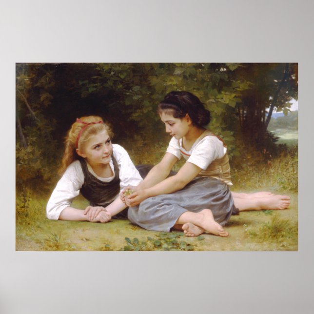 Les Cueilleurs de noix 1882 Affiche de William Bou (Devant)