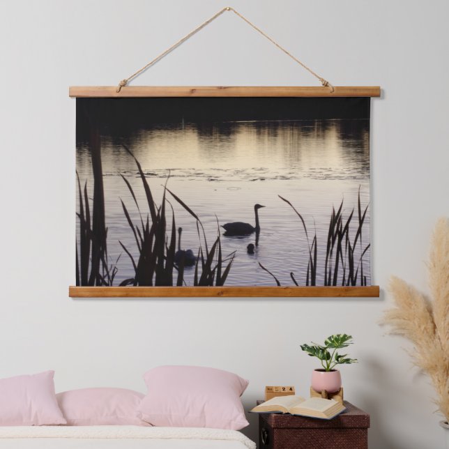 Les cygnes à la tapisserie de bois de Dusk (Chambre à coucher)