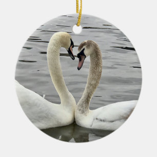 Les cygnes d'Ashley en ornement d'amour