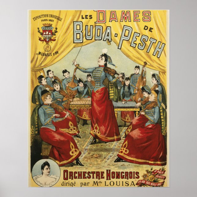 LES DAMES DE ~ BUDA PESTH POSTER (Vorne)