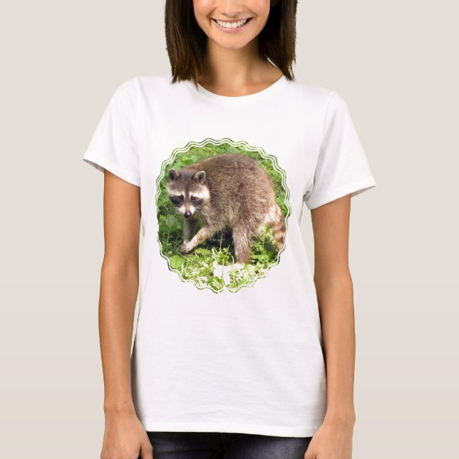 Les dames de raton laveur ont adapté le T-shirt (Devant)