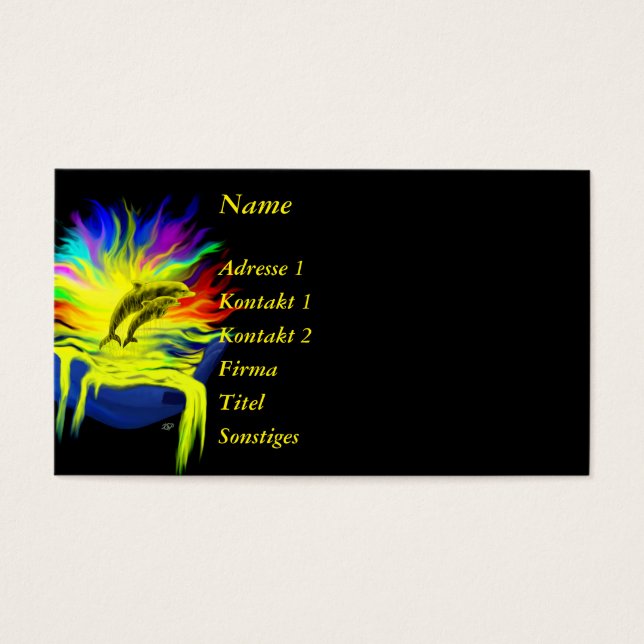 Les dauphins sous le soleil avec la main (Devant)