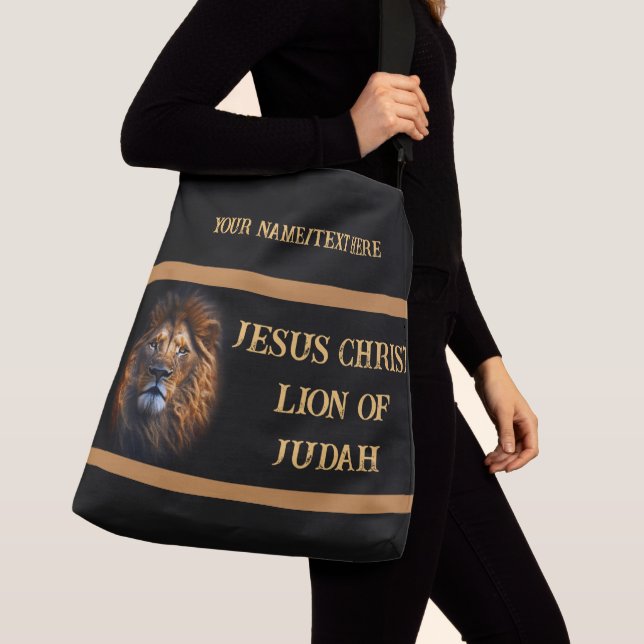 Les Deux Côtés Sac Imprimé Jésus Christ Lion De Ju (De près)
