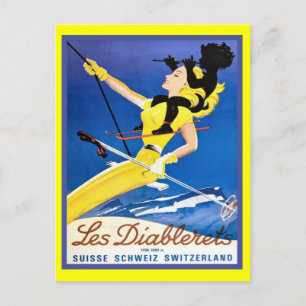 Les Diablerets, Schweiz Postkarte