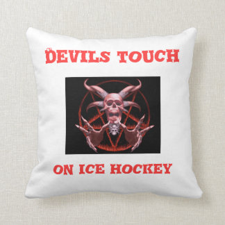 Les DIABLES touchent sur le coussin de hockey sur