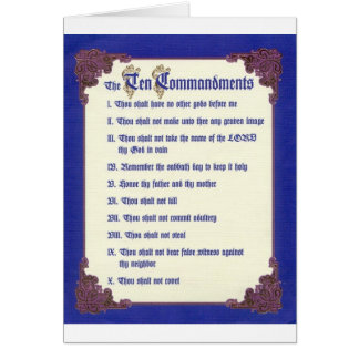 LES DIX COMMANDEMENTS