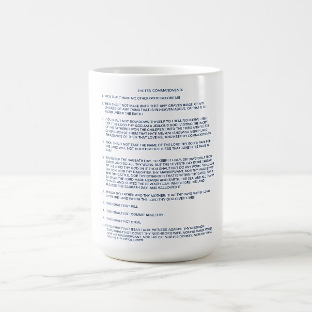 Les Dix Commandements / Tasse (Centre)