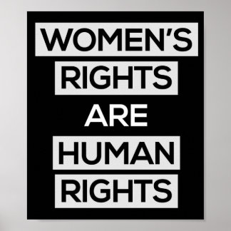Les droits des femmes sont une affiche des droits 