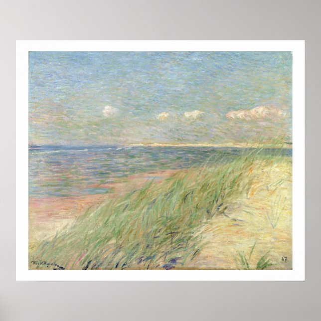 Les Dunes du Zwin, Knokke, 1887 (Öl auf Leinwand) Poster (Vorne)