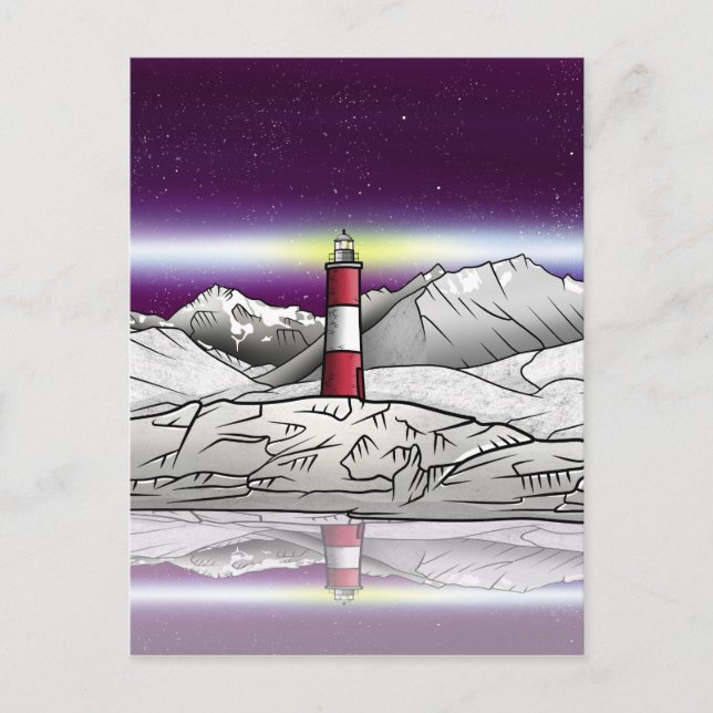 Les Eclaireurs Lighthouse Argentinien Postkarte (Vorderseite)
