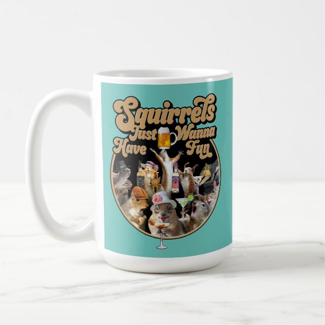 Les Écureuils Veux Juste Avoir De La Mug Amusante (Gauche)