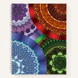 Les éléments Carnet spiral Mandalas