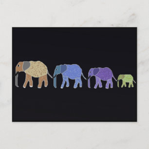 Les éléphants n'oublient jamais carte postale
