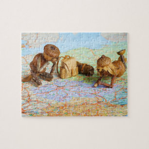 Les elfes d'Acorn planifient un voyage puzzle