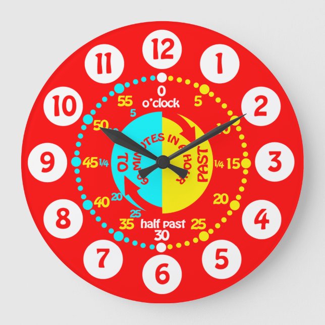 Les enfants apprennent à dire à l'heure horloge mu (Recto)