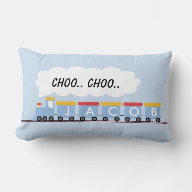 Les enfants ont personnalisé le coussin de train (Recto)