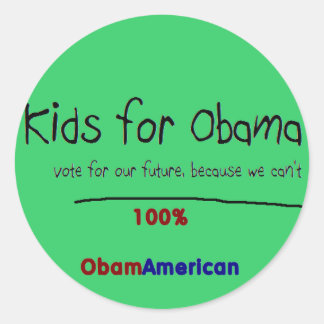 Les enfants pour Obama autocollant