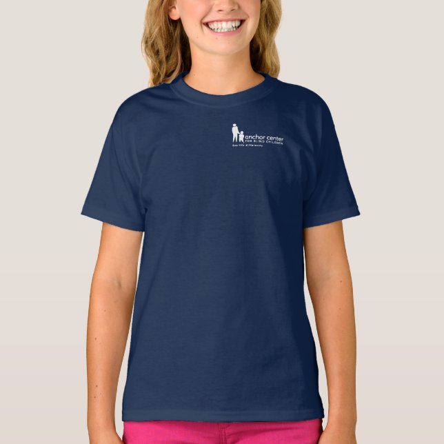 Les enfants s'ancrent avec un t-shirt fleuri (Devant)