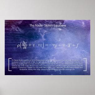 Les équations Navier-Stokes - Poster Math