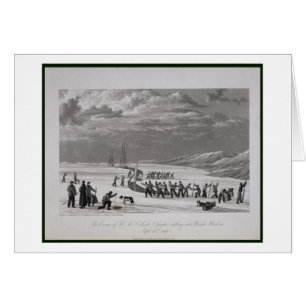 Les équipages de H.M.S. Hecla & Griper coupant en
