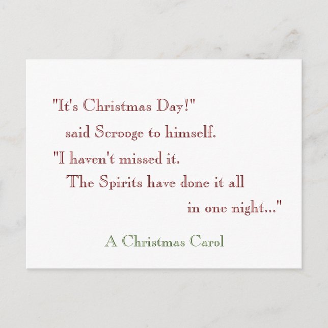 Les Esprits ont tout fait en une nuit ! Carte post (Devant)