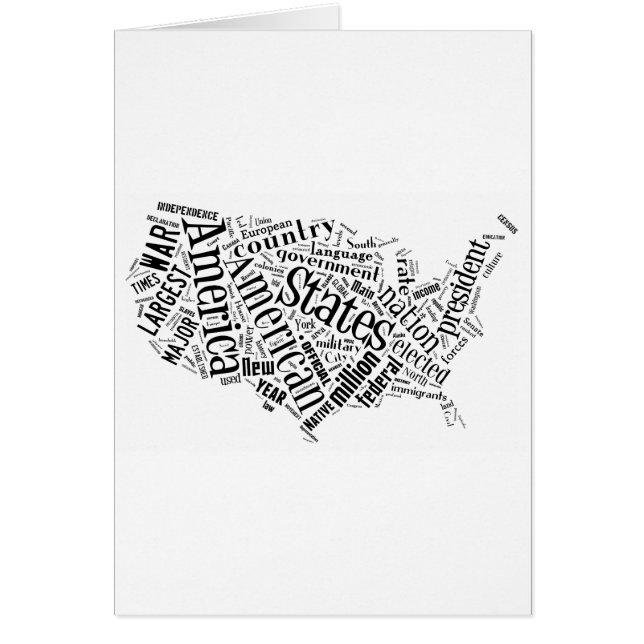 Les Etats-Unis d'Amérique dans Tagxedo (Devant)