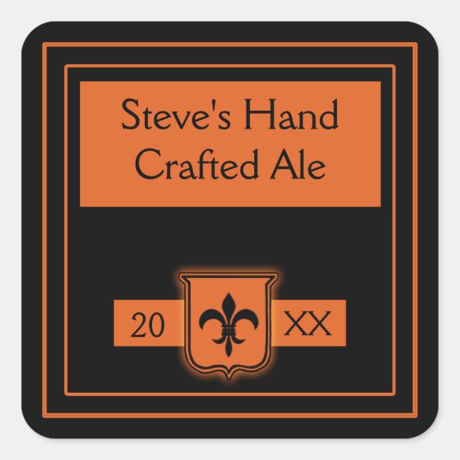 Les étiquettes à Customiser pour le Home Brew (Devant)