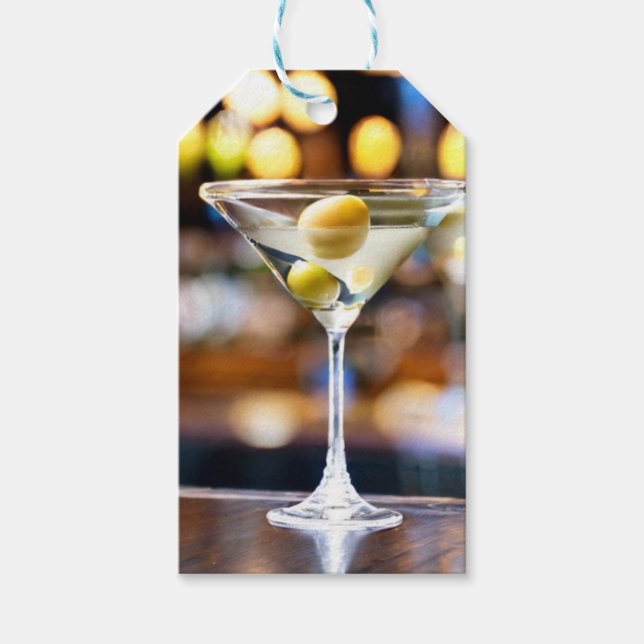 Les étiquettes cadeau Perfect Martini (Devant)