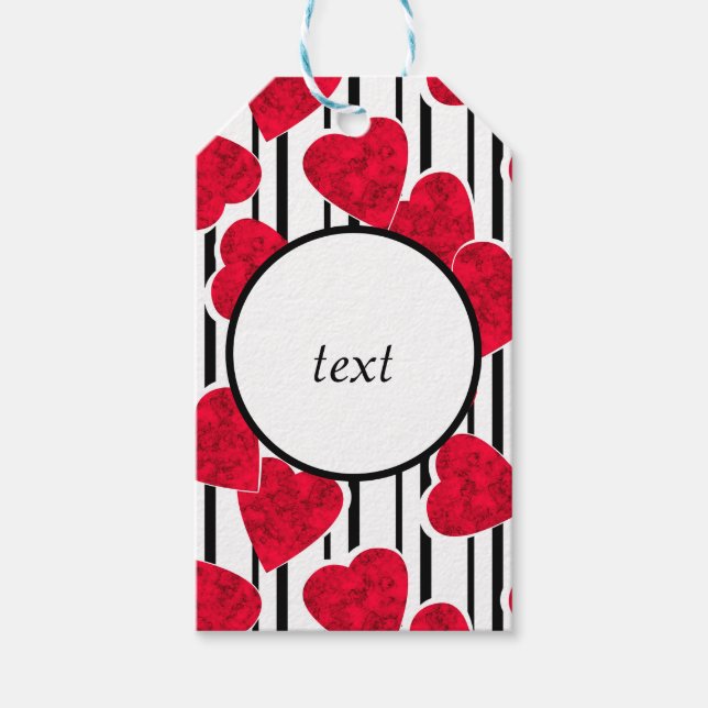 Les étiquettes cadeaux de la Saint Valentin (Devant)